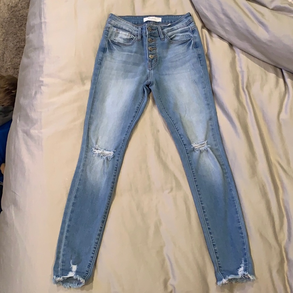 Kan Can high waisted skinny denim